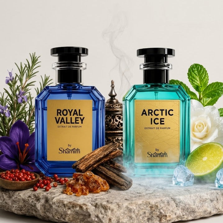 Royal Valley + Arctic Ice Perfume Duo | 2 x 50ml Premium Fragrance Set