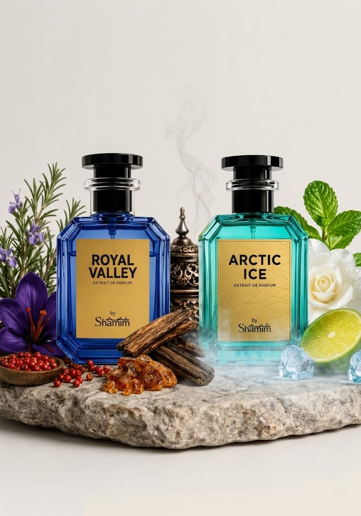 Royal Valley + Arctic Ice Perfume Duo | 2 x 50ml Premium Fragrance Set